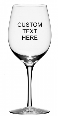Wine Glass - Custom Engraved (19 oz), Set of 4