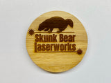 Round Bamboo Coaster (3.75") - Custom Engraved (10 pack)