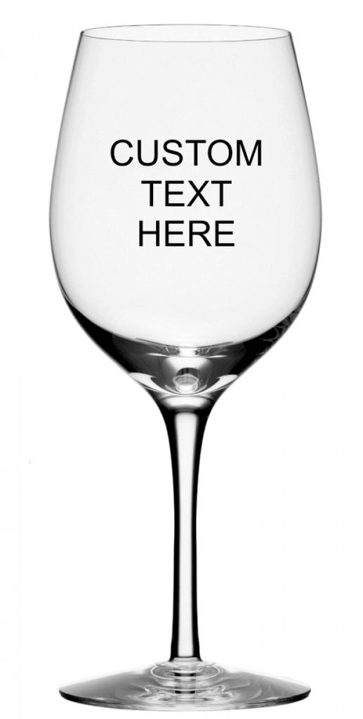 Custom Engraved Wine Glass